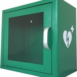 AED kast - metaal - binnen - groen