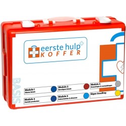 Eerste Hulp Koffer | Basis EHBO BHV verbandkoffer met 5 letselgerichte modules